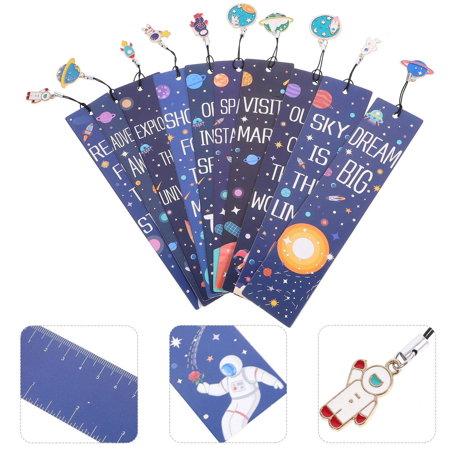 Space Bookmark Bookmarks for Boys Party Favors Theme Kids Themed Gifts Reading Fun