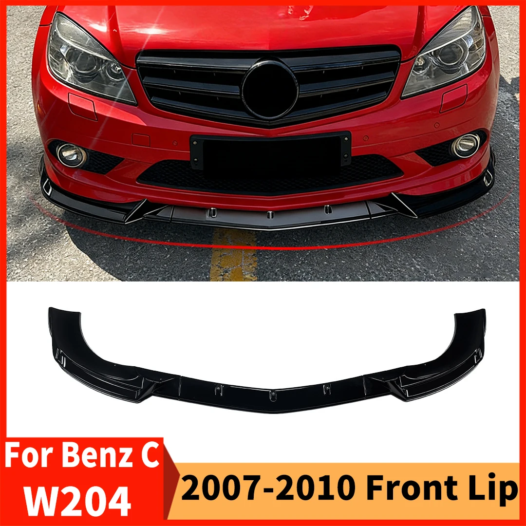 

Передний сплиттер, бампер, защита для губ, аксессуары для тюнинга Air Dam для Mercedes Benz C W204 2007-2010, спортивная версия