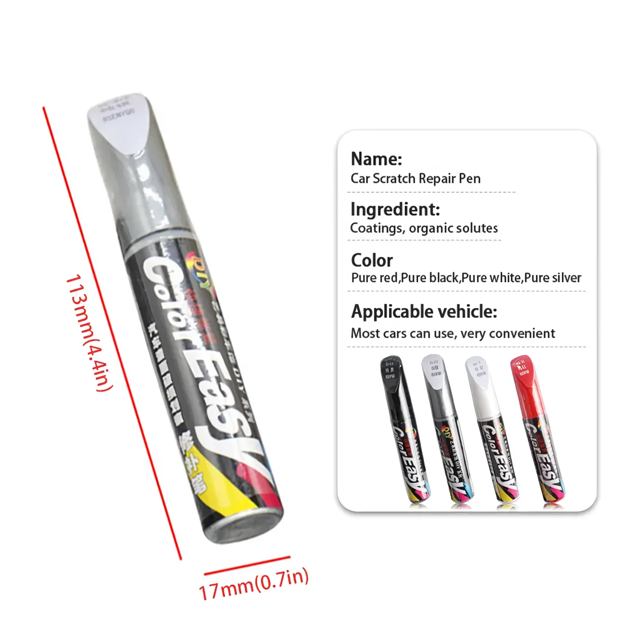 Universal Car Scratch Repair Pen Waterproof Auto Coat Repair Care Pens Scraches Removal Quick Fix for Car Accessories