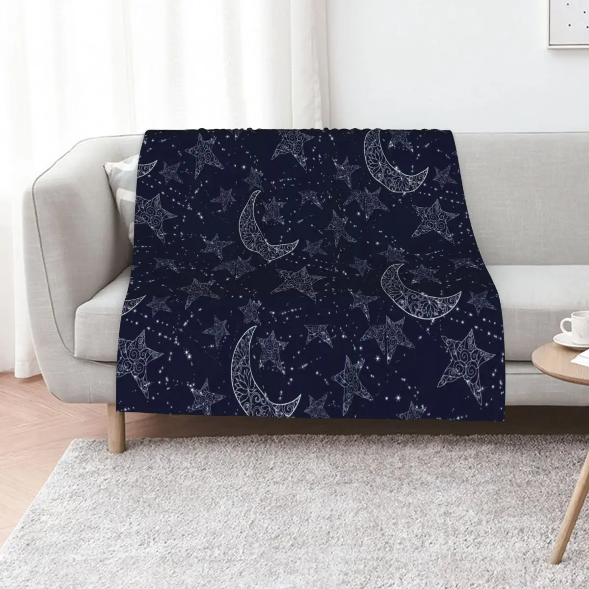 Celestial Throw Blanket Single Flannels Moving Beach for babies Soft Plush Plaid Blankets