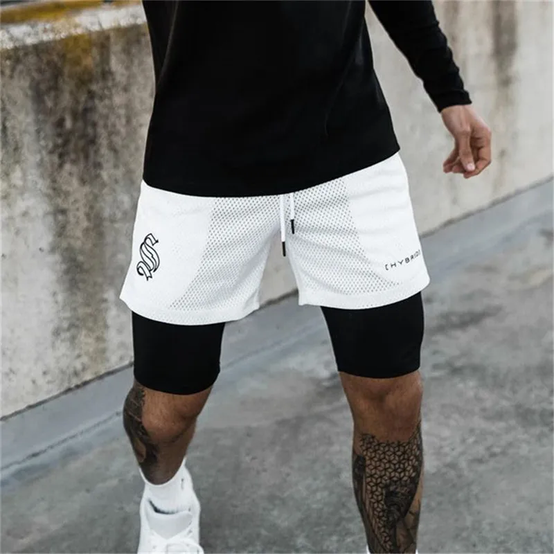 

2022 New 2 in 1 Shorts Men's sports camo short men Running shorts jogging fitness shorts Quick-drying gyms shorts men Sweatpants