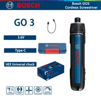Bosch GO 3 Cordless Electric Screwdriver Set 3.6V 5Nm Rechargeable Multi-Function Power Tool LED Light Portable Drill Driver