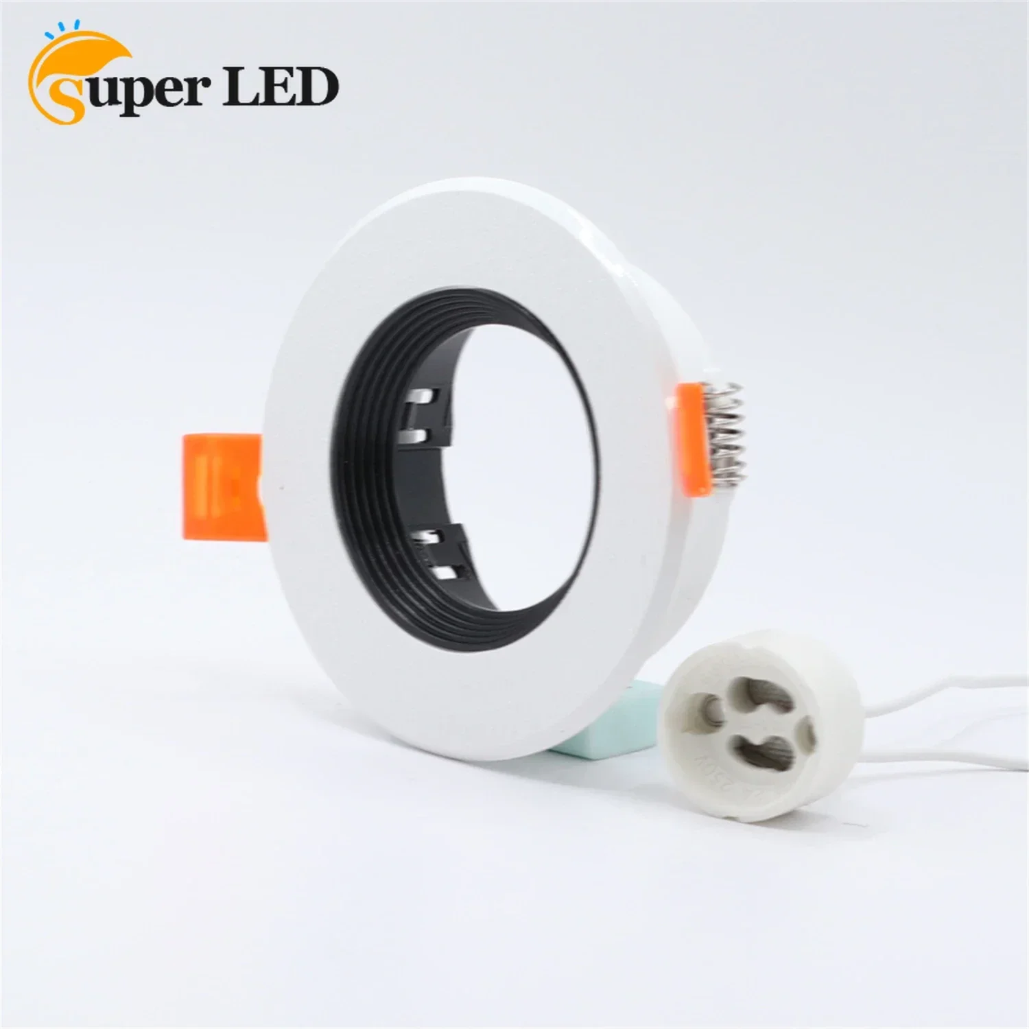 

JOYINLED Spotlights Round Gu10 Spot Bulb Recessed Led Ceiling Light Fixture Downlight MR16 Fitting Mounting Lights Frame