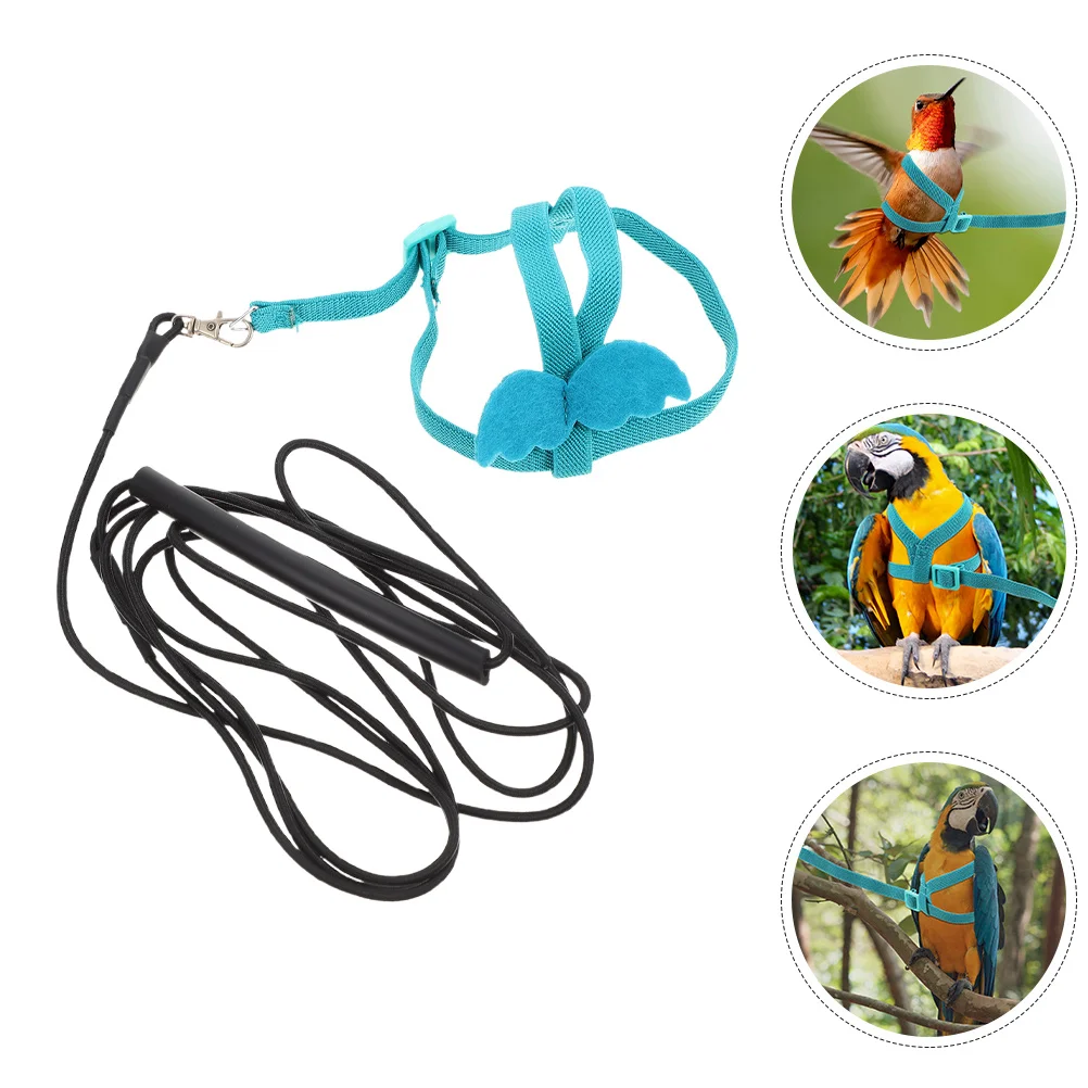 

Adjustable Lightweight Parrot Flying Harness Ultralight Wear-Resistant Leash for Indoor Outdoor Training Cockatiels Conures