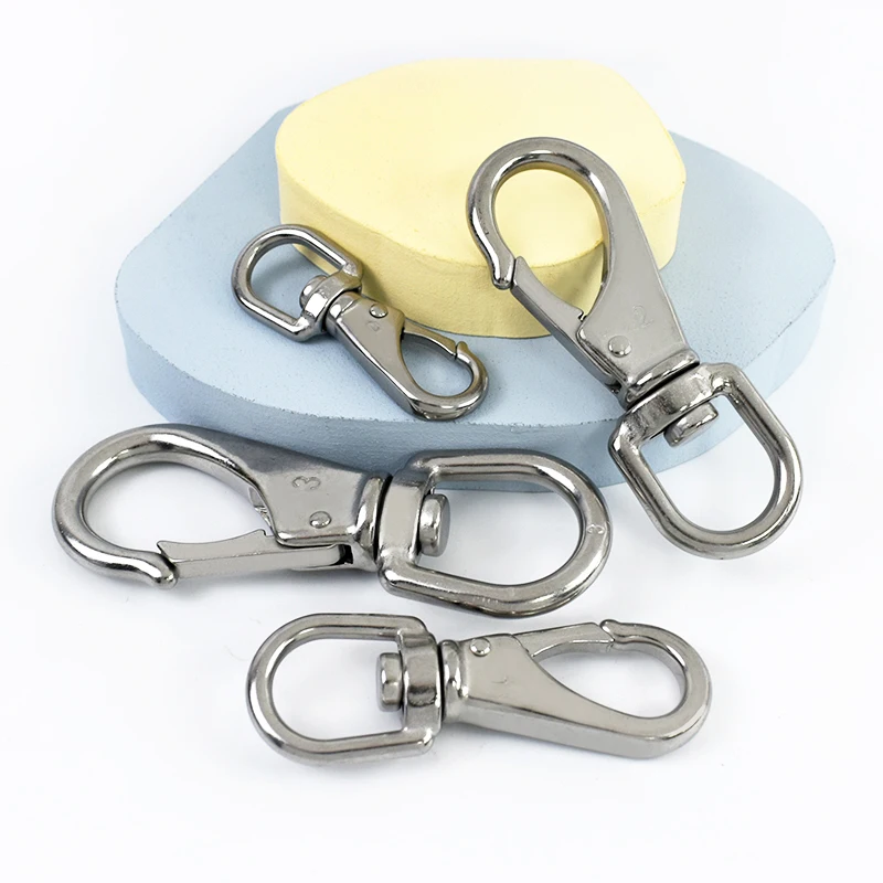 

1/2/3P 304 Stainless Steel Chain Buckles Keychain Bag Strap Swivel Spring Clasp Pet Collar Backpack Hook Buckle DIY Accessories