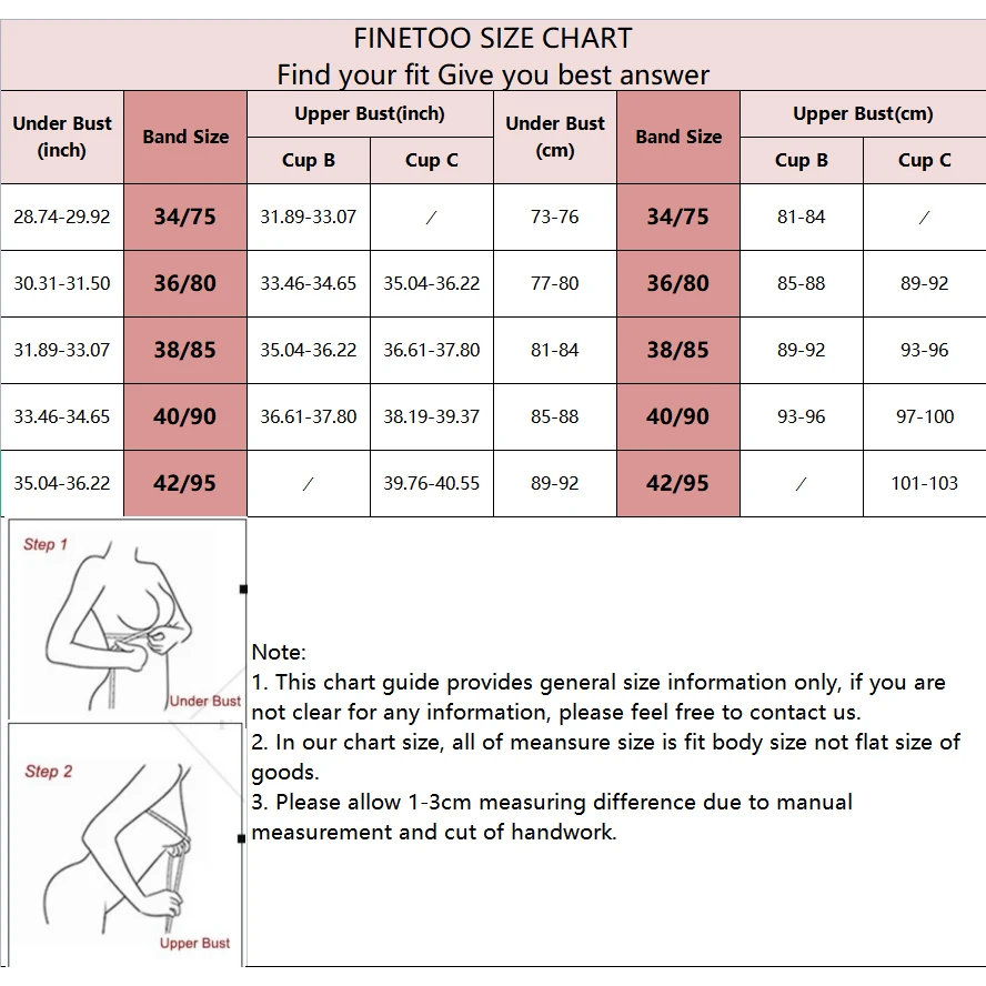 FINETOO Sexy Wire Free Push Up Underwear For Women Seamless Deep V Cup Bras Adjustable Comfort Bralette Female Backless Lingerie