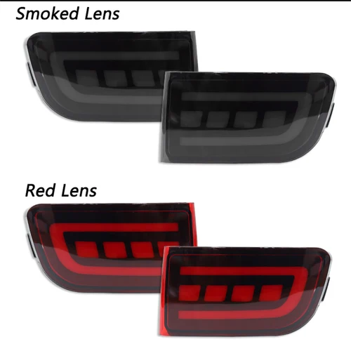 Imagen 2 del producto Reflector de parachoques trasero LED para coche, luces traseras/frenos, luces antiniebla traseras con señal de giro dinámica para Toyota Land Cruiser Prado 120 4Runner