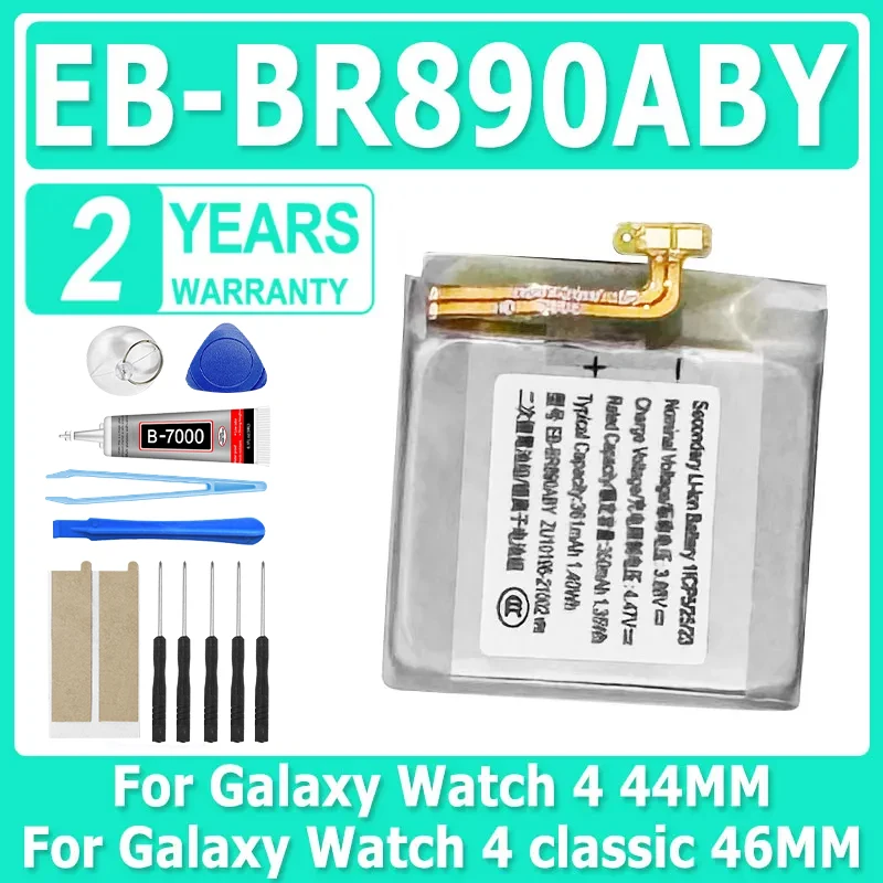 350mAh EB-BR890ABY For Samsung Galaxy Watch 4 44MM SM-R870 R875 ,For Galaxy Watch 4 Classic 46MM R890 SM-R890 R895 R895U + Tools