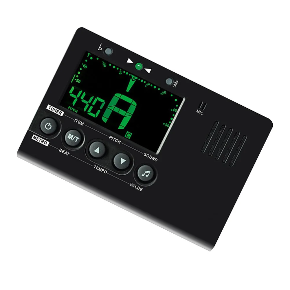 

Plastic Ukulele Guitar Tuner Multi-use Parts Tool Universal Violin Bass LCD Display Easy Use Equal Temperament Great Gift