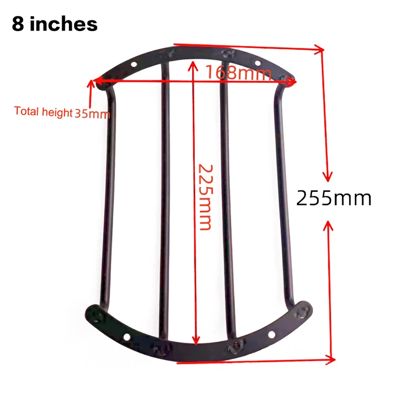 【8inch Speaker Cover Car Metal Universal Subwoofer Grill Rounded Edges Trim Exquisite Car Audio Modification Protective Bar】 - view 6