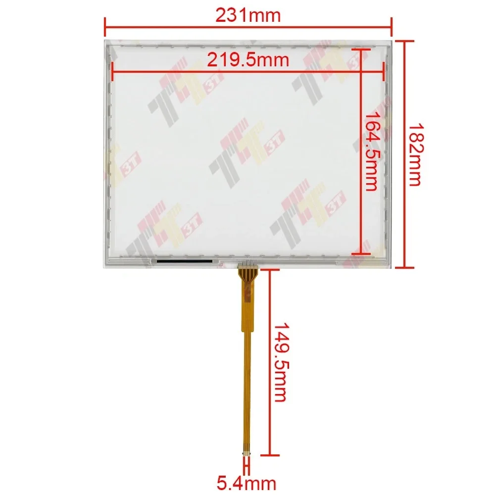 محول رقمي لشاشة اللمس 10.4 بوصة 10 أسلاك لشاشة John Deer 4640 Gen 4 العالمية