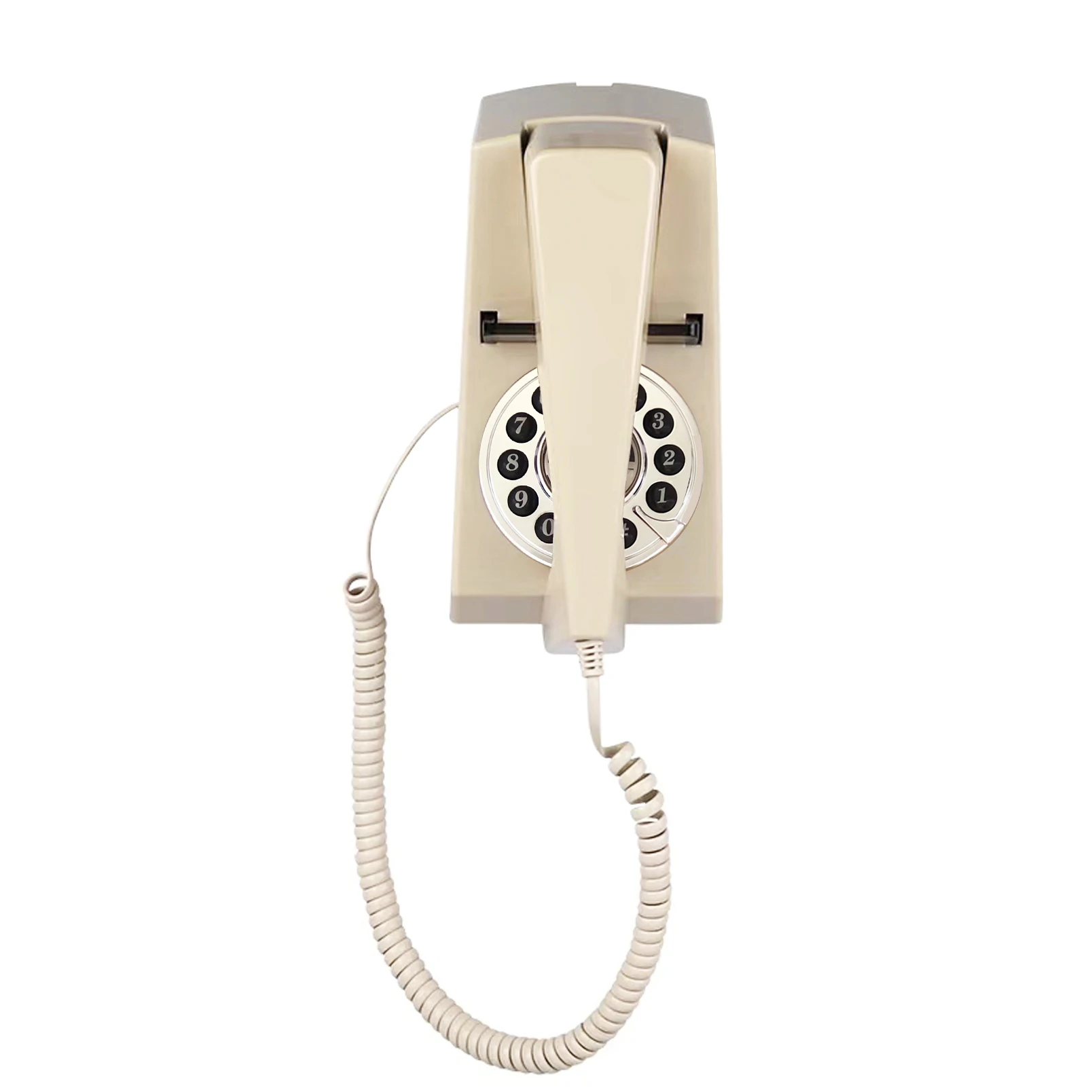 Corded Telephone, Wall Phone, Wall Telephone,Retro House Phone for Seniors, Wall-Mountable Telephone,Trimline Phone