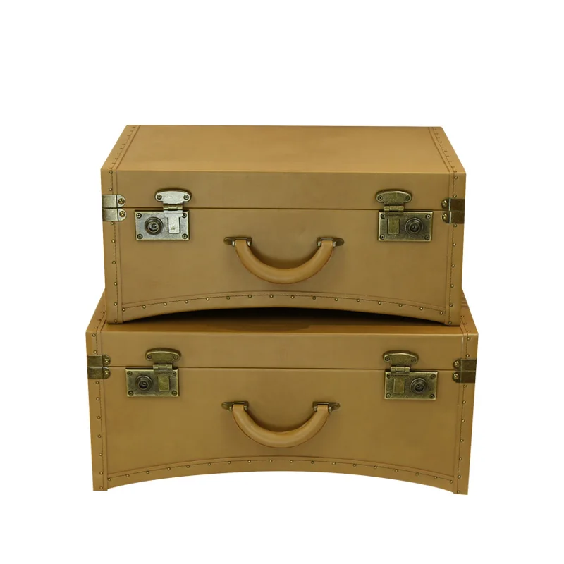 

Retro Suitcase Ornament Interior Decoration Box Photography Props Home Storage Storage Box