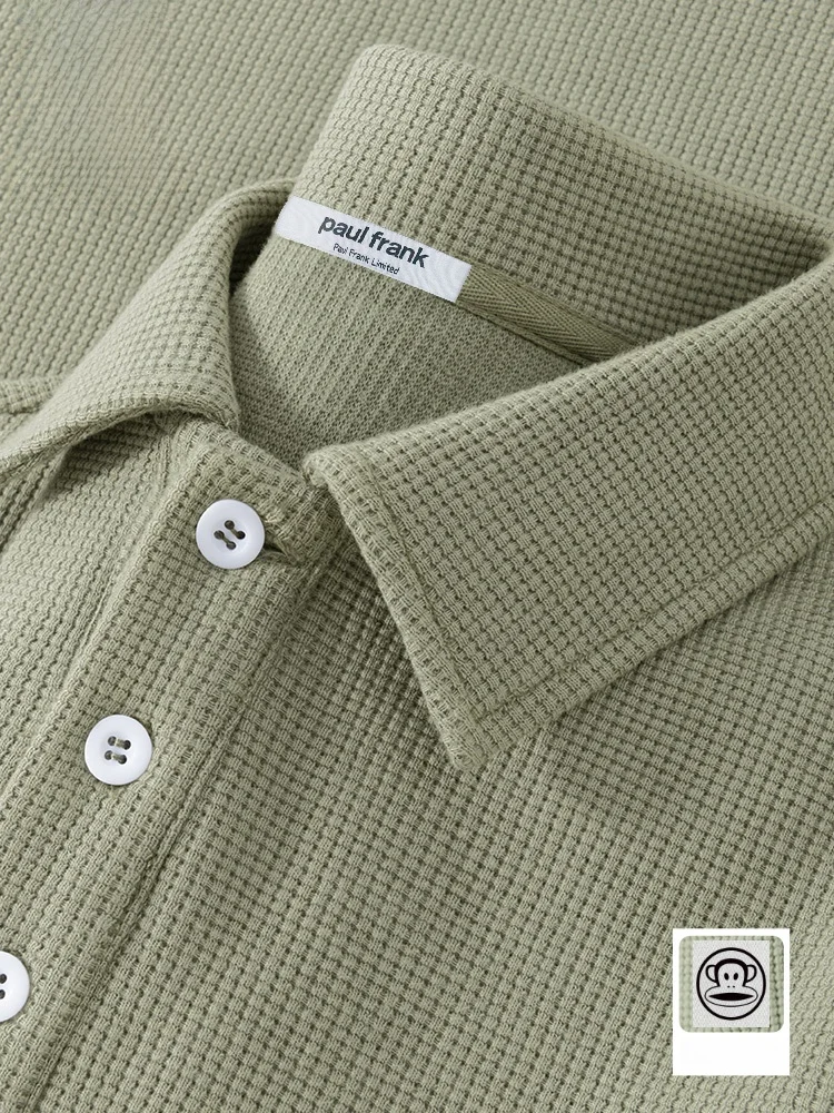 

Мужская летняя легкая футболка с воротником из дышащего полиэфирного волокна с принтом в виде мультяшного рисунка