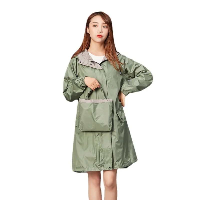 E-commerce Fashion Raincoat Light Breathable Foreign Trade Long Trench Coat Day Fashion Raincoat