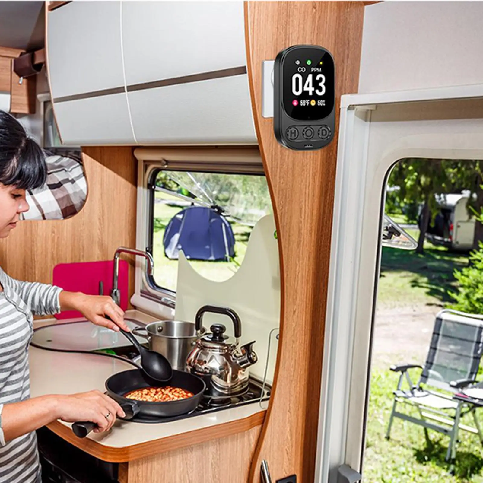 

Детектор угарного газа, портативная сигнализация угарного газа, высокая чувствительность, устройство безопасности Plug and Play в реальном времени для дома