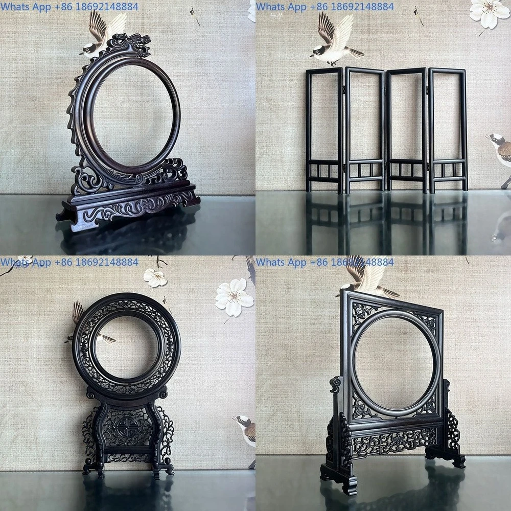 

Embroidered Frame Shadow Art Display Case Double Sided Stitched Photo Mount