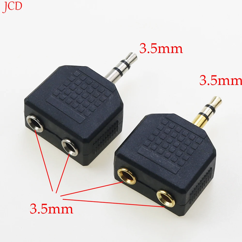 

1 Piece 3.5mm Stereo Headphone Jack Splitter Adapter Plug 1 for 2 Socket plug splitter Y adapter Drop Sending