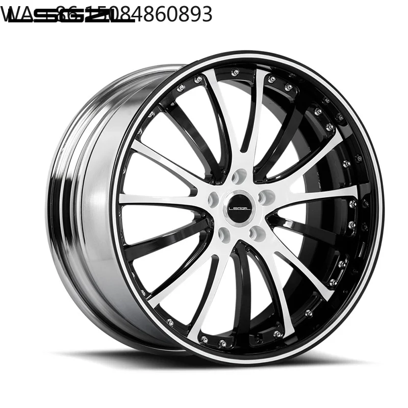 16-18 Inch CNC d 3 Piece Forged Wheels 6x3 PCD Promotion Rim for  Auto Modification Parts