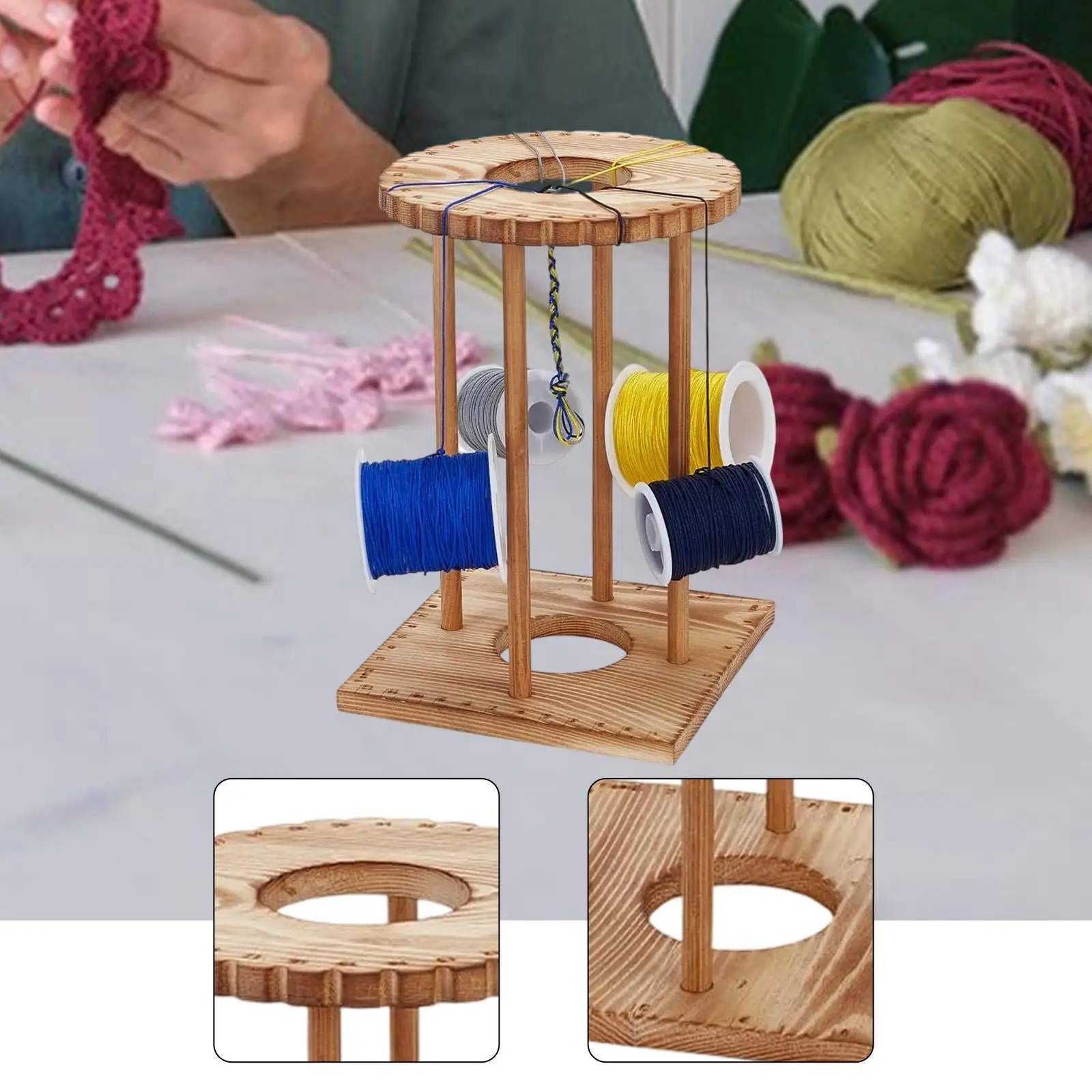 

Деревянный диск для кумихимо, набор для изготовления браслетов, доска для рукоделия, ткацкий станок для создания браслетов на ногу и на руку