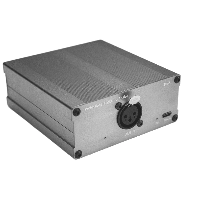 محول صوت تناظري رقمي إلى متوازن بالكامل من AES للتعرف التلقائي لمعدل أخذ العينات مع غلاف من الألومنيوم #3