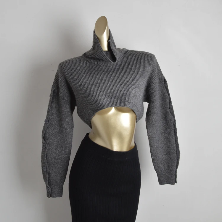 

Уникальный вязаный свитер на пуговицах Ne Long Sve ort для женщин в стиле ретро, зимняя мода, корейская версия, осень-зима...