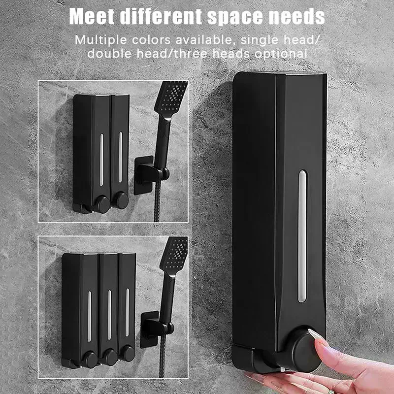 500ml Large Capacity Wall Mounted Liquid Soap Dispenser For Kitchens And Bathrooms No Drilling Required