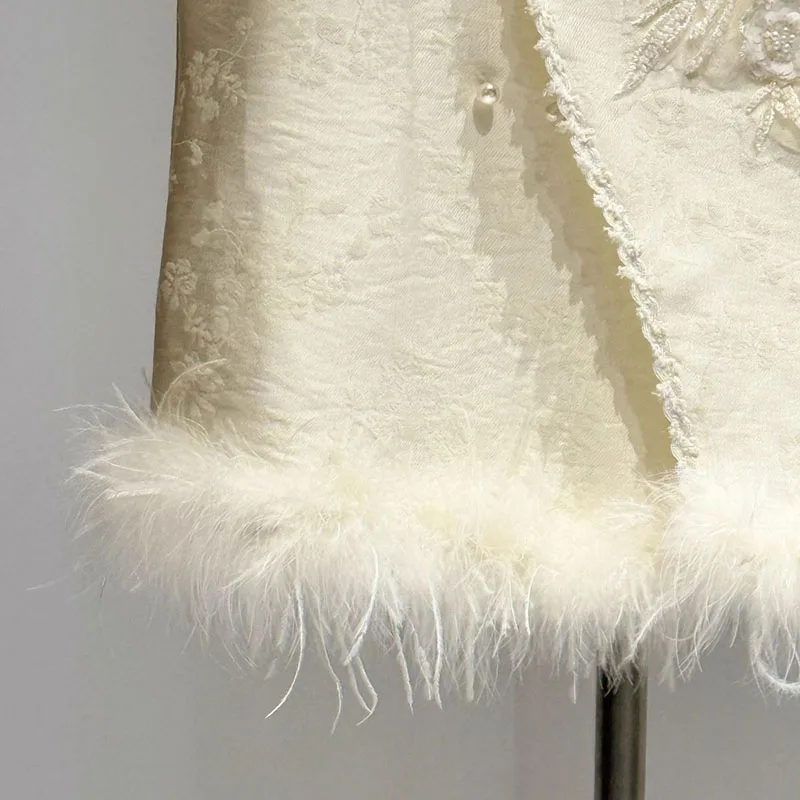 Novo chinês cor sólida colete feminino novo outono e inverno moda temperamento coringa sem mangas colete casaco solto luxo