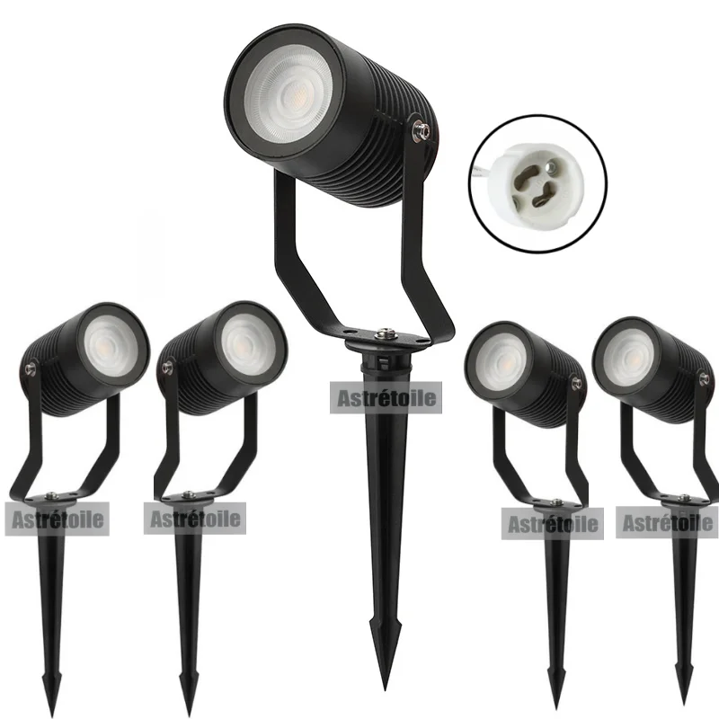 5 X GU10 Garden Law…