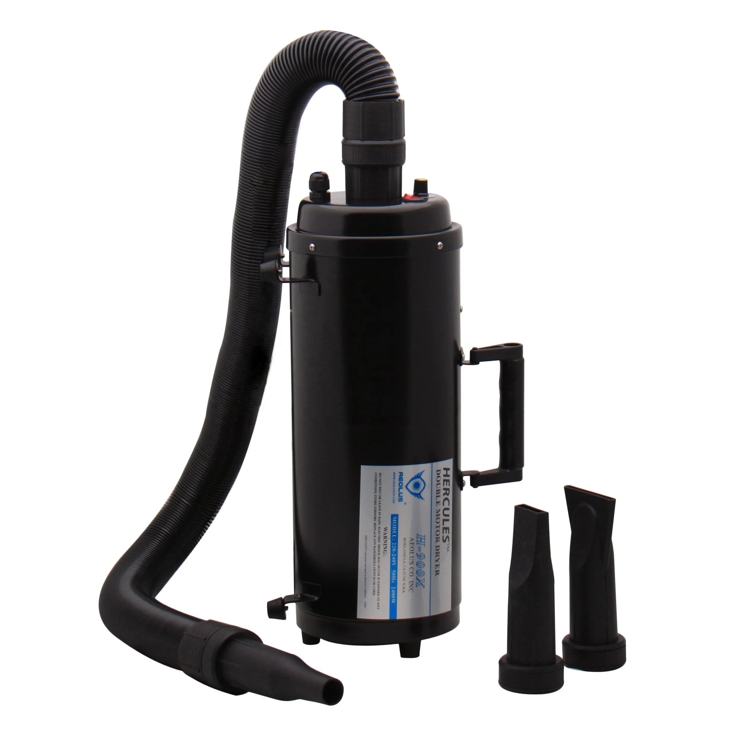 Hercules 2400w Dual Motor Pet Dryer TD-900XT Variable Speed Blower Charge-Powered Simple Style Hair Force Dryer