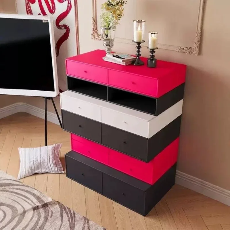 Stacked cabinet chest storage locker combination