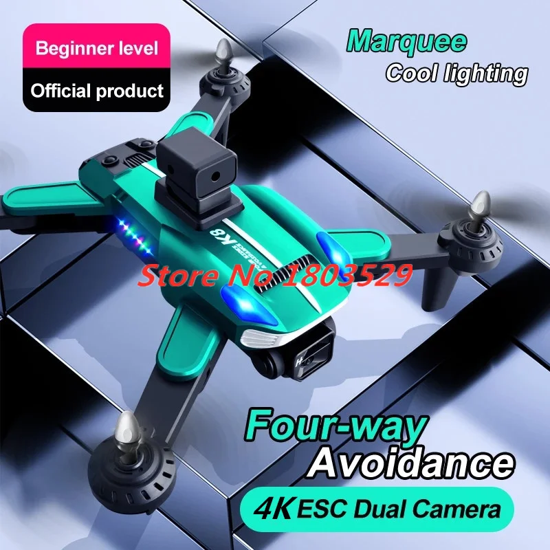 Professional 4K HD Camera ESC Drone with Optical Flow Obstacle Avoidance Folding RC Quadcopter Three Way Avoidance Drone Boy Toy