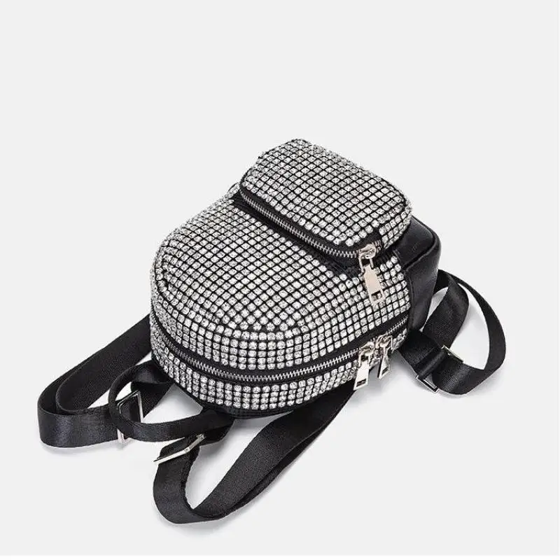 Design For Niche Brands Shiny Crystal Backpack Rhinestone Handmade Purses And Handbags Luxury Designer Backpacks Bag Purse 2024