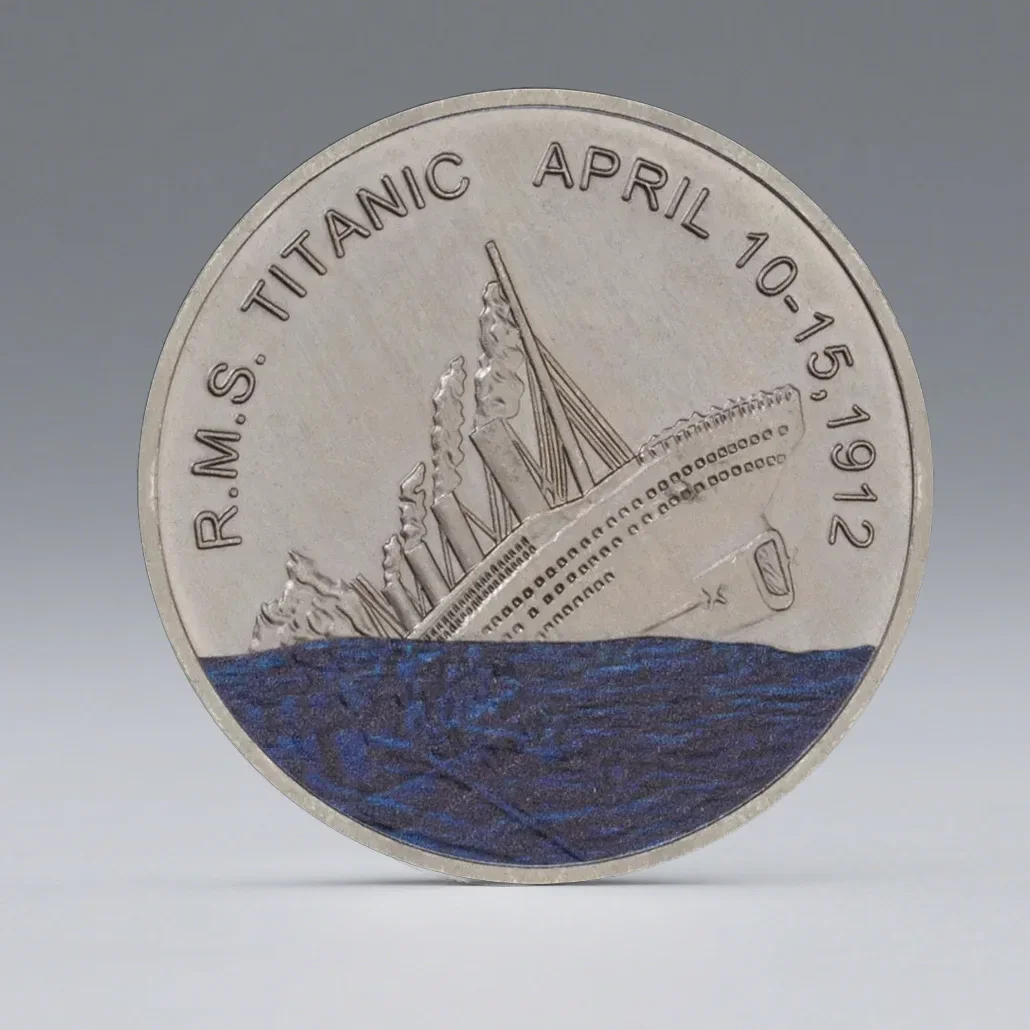 RMS Titanic abril de 10-15,1912 moneda de recuerdo chapada en plata moneda conmemorativa del patrimonio mundial de la Wreck Titanic