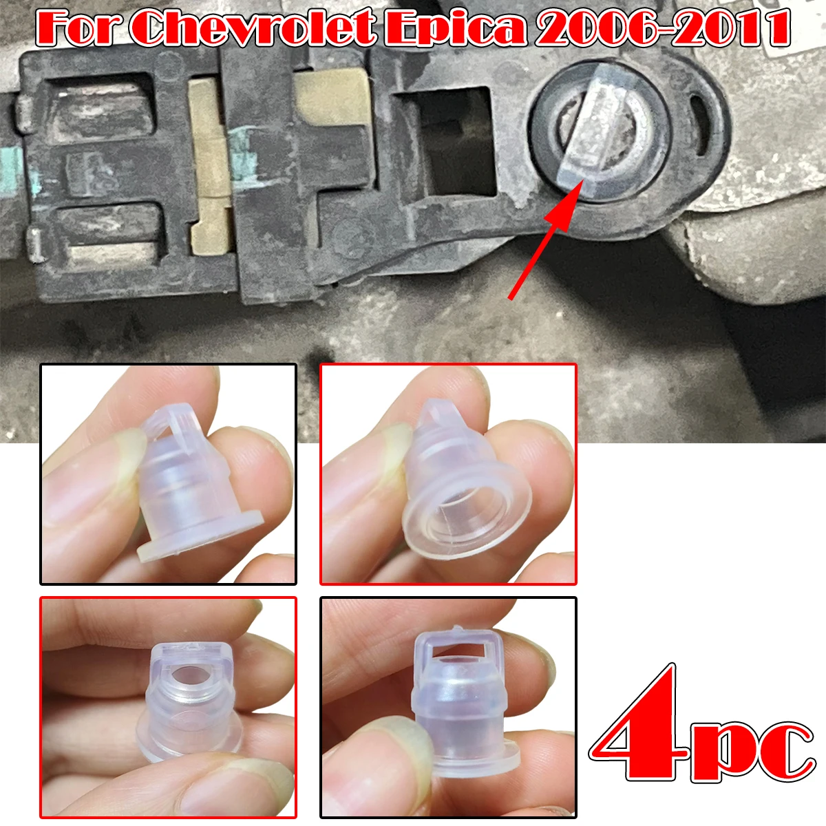 4PCS For Opal Antara Chevrolet Epica 2006-2011 Captiva 2006-2018 Gear Shift Cable Bushing Auto Transmission Line Rubber Sleeve