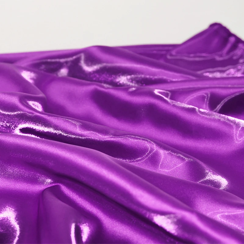 Luxury Glossy Metallic Liquid Satin Fabric Galaxy Shiny Water Gloss Silk Satin Fabric for Dress Suit Clothing Designer Material