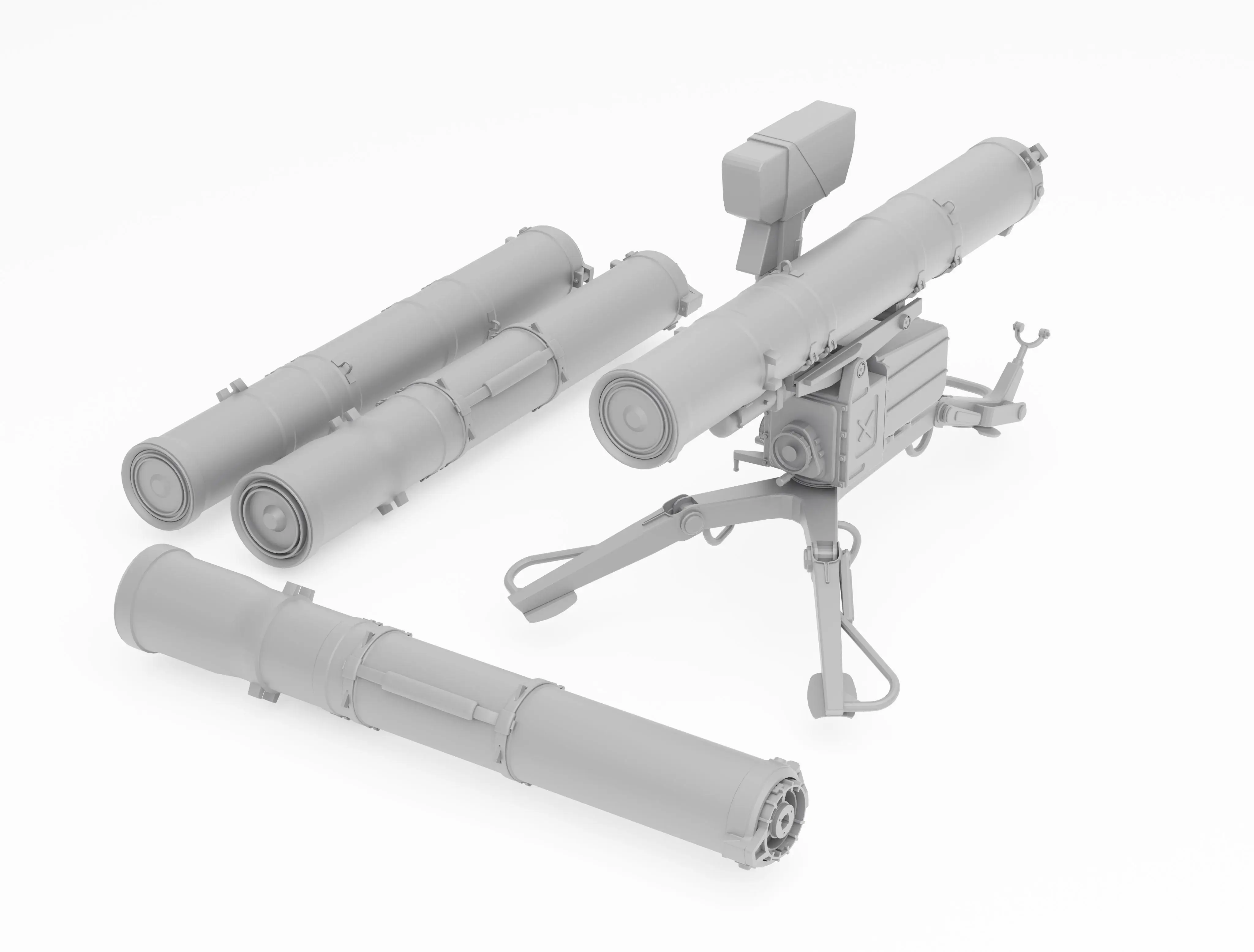 نموذج صاروخ مضاد للدبابات ، أنبوب باسون ، rheMetall. Inmfy ، 9K111 ، 1 35