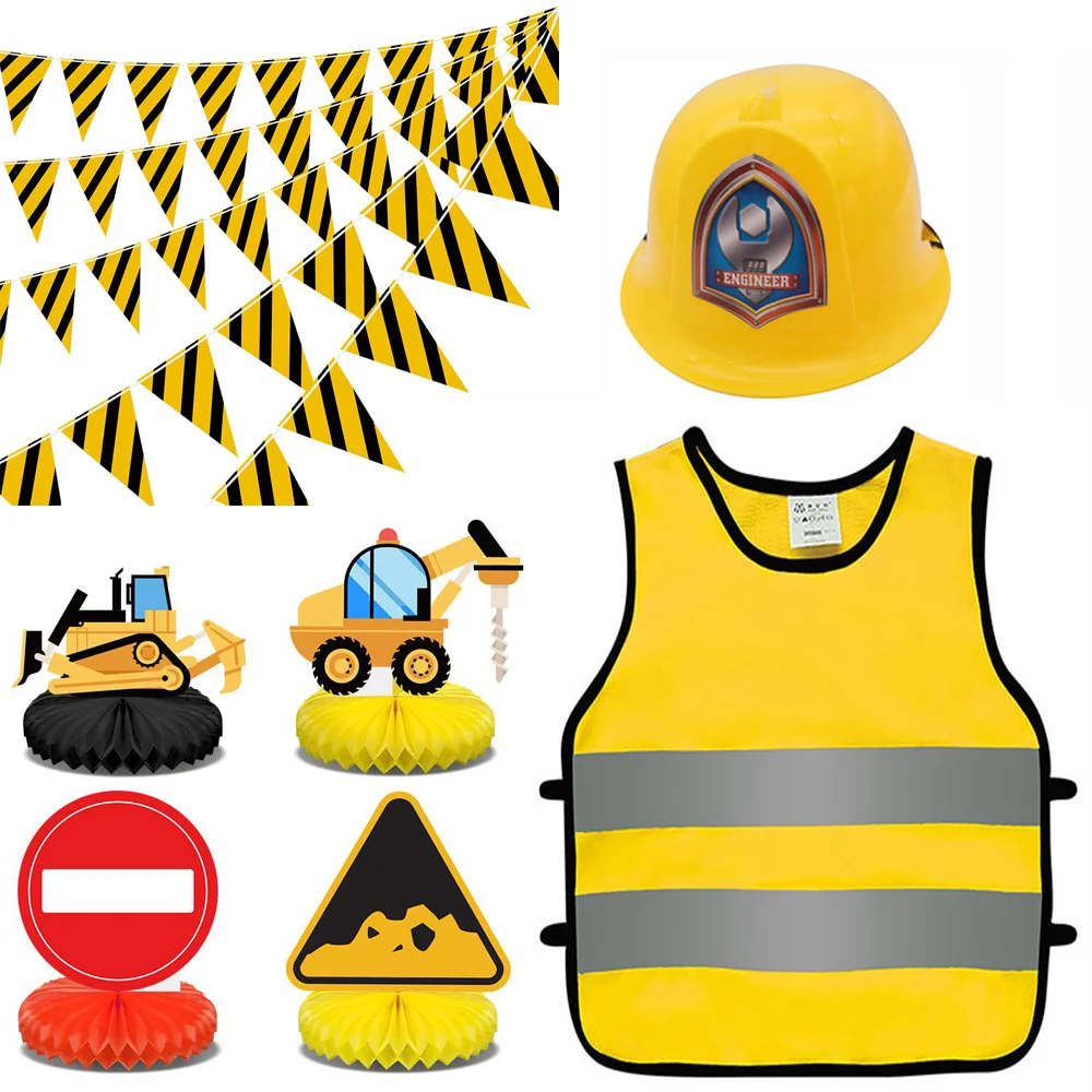 

Construction Party Decoration Centerpieces Honeycomb Car Truck Zone Centerpieces for Baby Shower Birthday Party favors Supplies