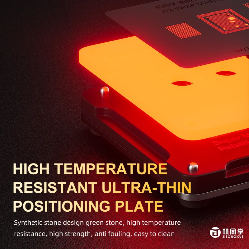 JTX Swap Master 30 em 1 Conjunto de base de reballing BGA Anti-aquecimento Posicionamento Plataforma supermagnética para iPhone 8-16 Plantio de estanho
