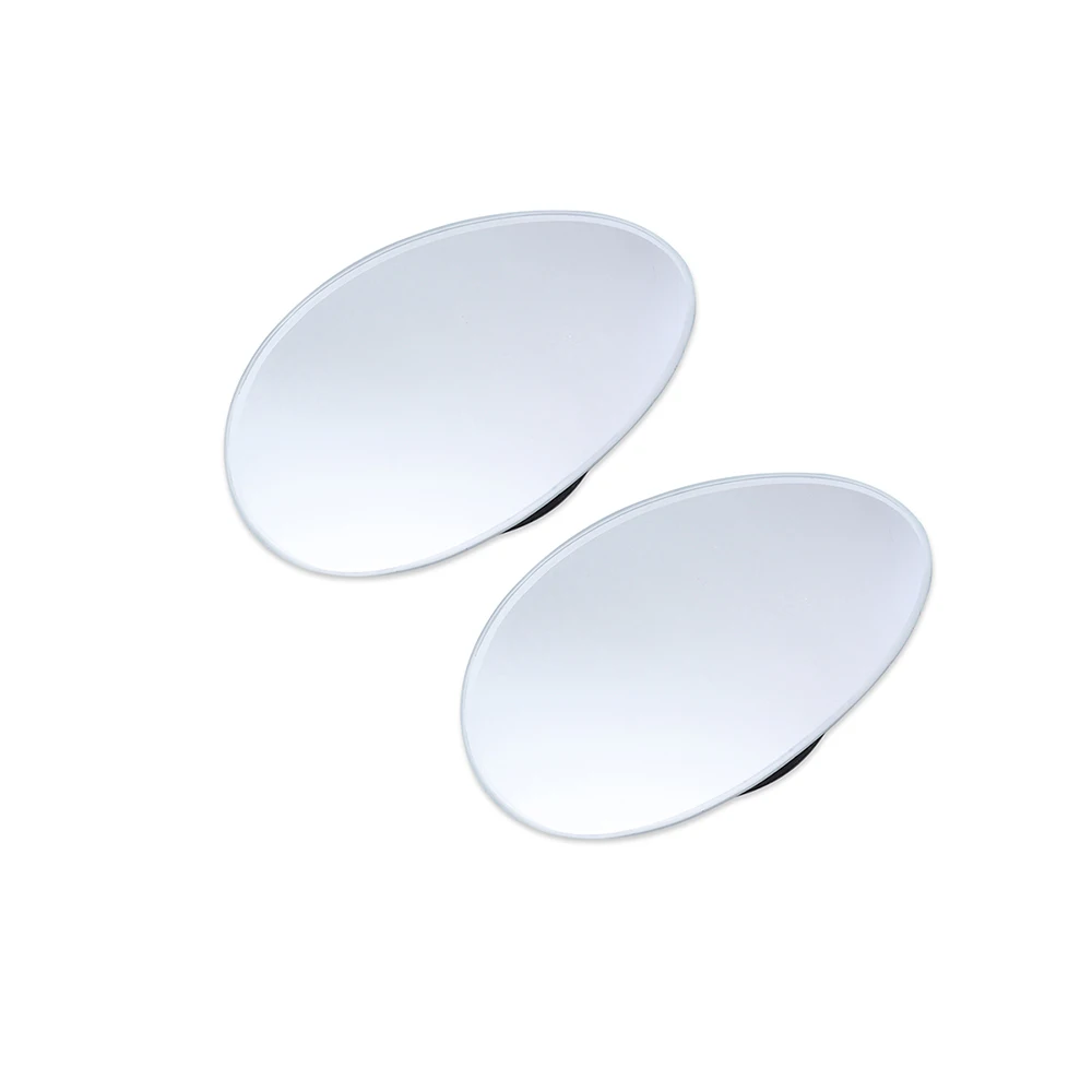 2 PCs Dead zone mirrors in egg shape, blind zone mirrors, 360 degree rotation, angle adjustment