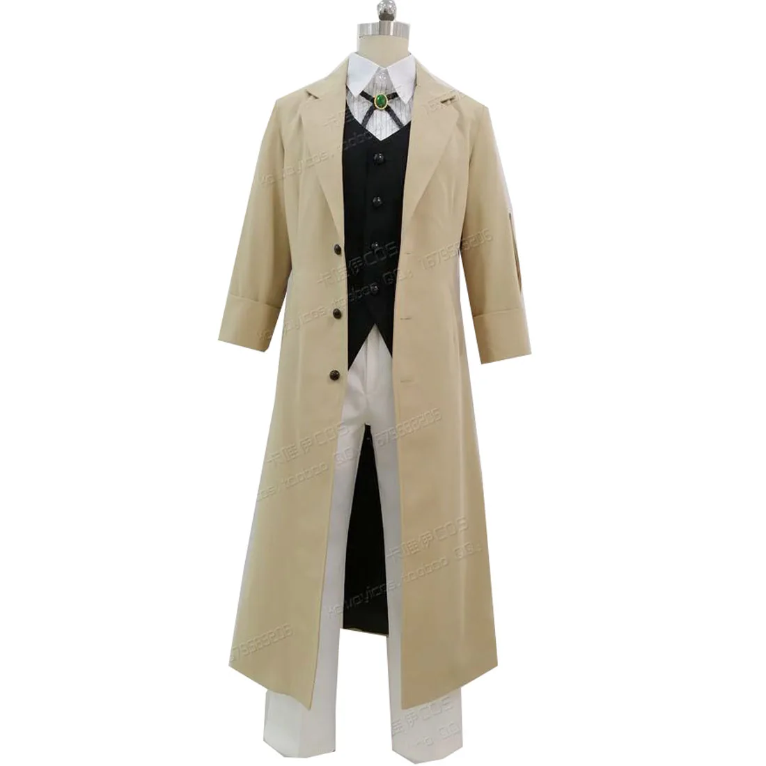 

Dazai Osamu Cosplay Costume Long Jacket Coat Halloween Christmas Costume Only Overcoat