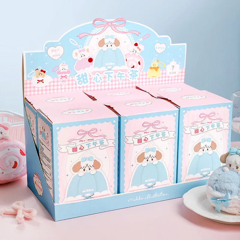 Caja ciega con fragancia de la serie de té de la tarde Mikko Sweetheart auténtica, bolso Kawaii para niñas, colgante de felpa, caja sorpresa, regalo de cumpleaños