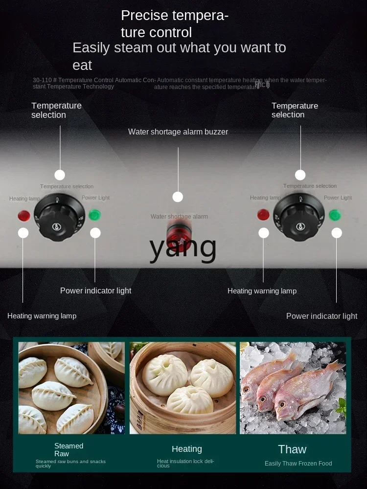CX باخرة التدفئة الكهربائية التجارية التلقائي مدخل المياه سطح المكتب المضادة للجفاف حرق عالية الطاقة باخرة الإفطار متجر