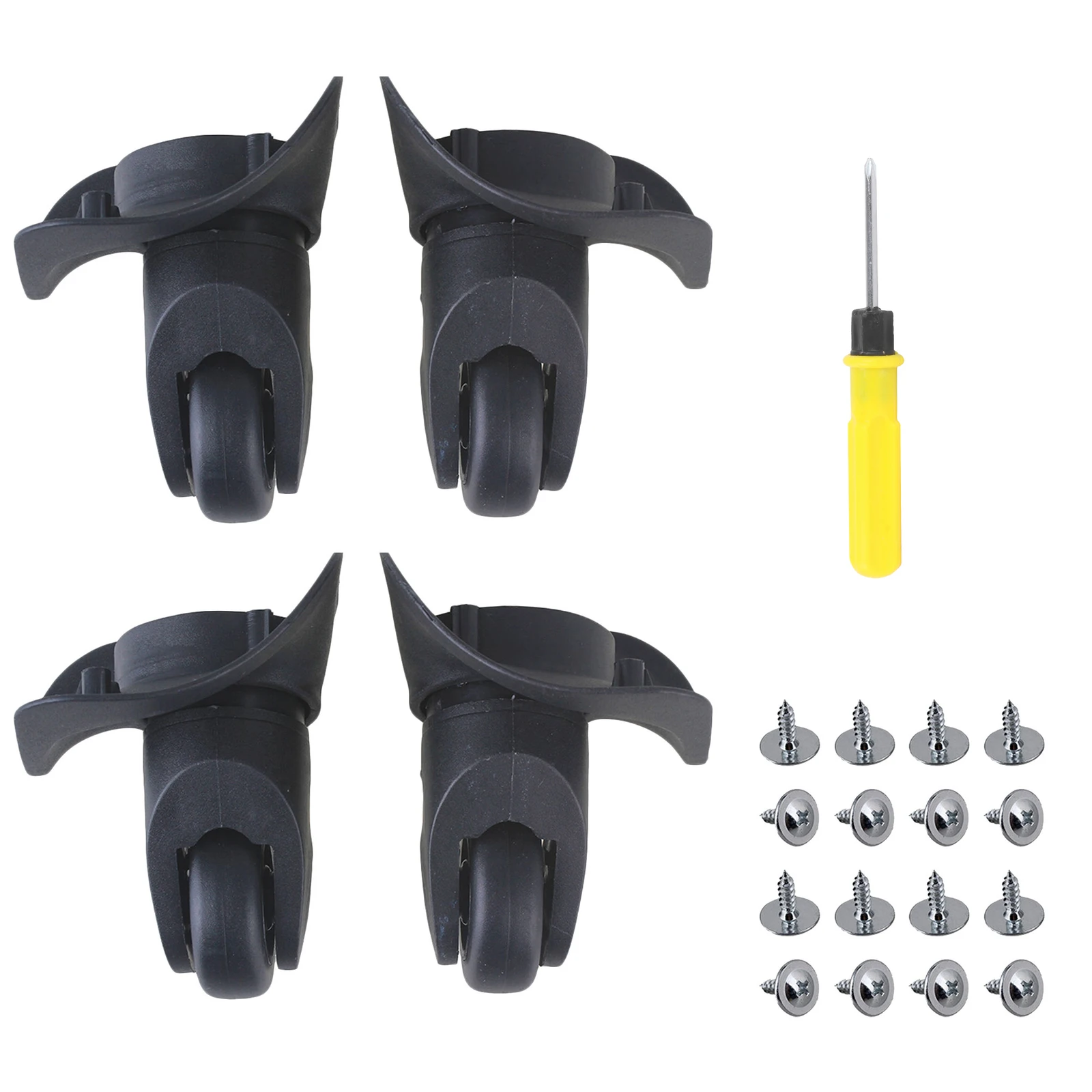 4 Pcs Suitcase Large Left & Right Swivel Luggage Wheels DIY Accessories