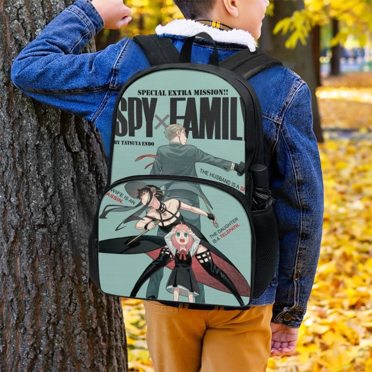 FORUDESIGNS Spy X Family Theme Girls Backpacks Student Double Zip School Bag Lightweight Schoolbags High Quality Practical Pack