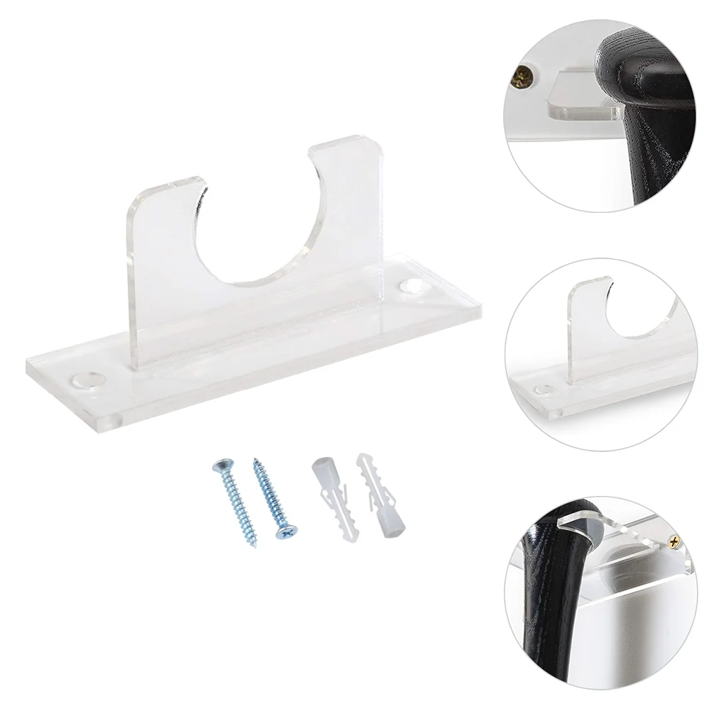 Baseball Household Bat Display Stand Holder Wall Mount Vertical Clothes Rack Acrylic Softball Bracket