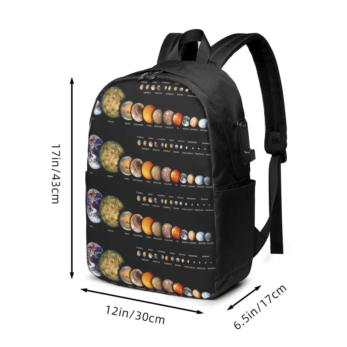 Planet Space In Solar System Backpack Travel Notebook Bag Computer College Student School Bag Laptop Shoulder Bags for Men Women