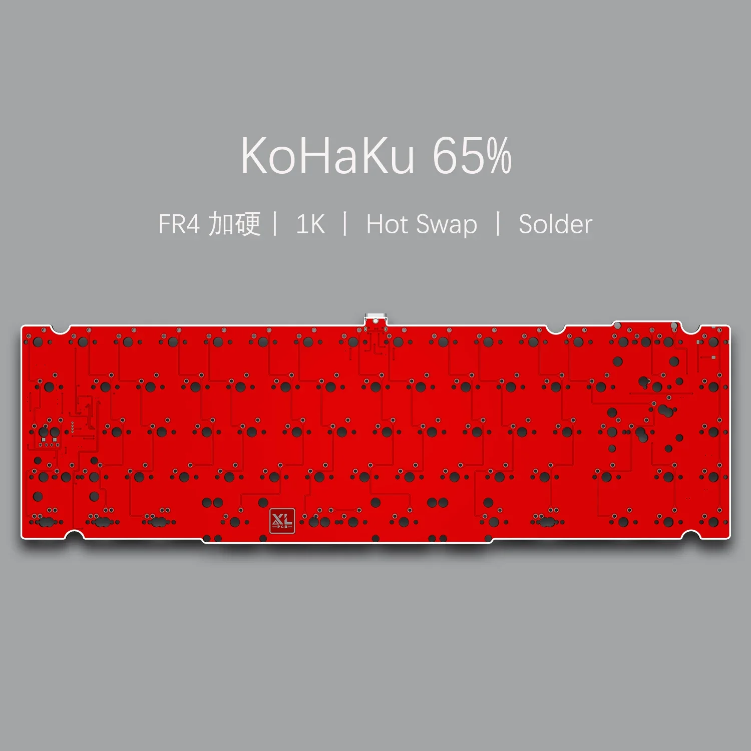 1.6mm Hotswap/Solderable PCB for Singa Kohaku Keyboard VIA Remap