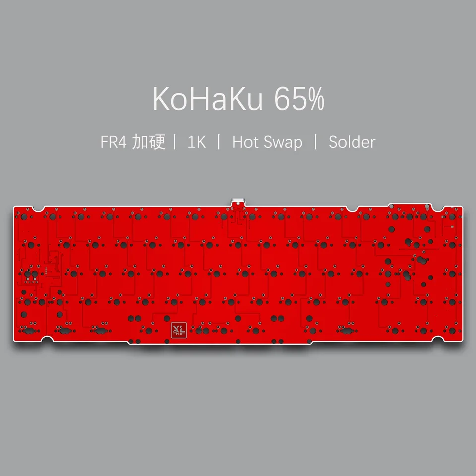 1.6mm Hotswap/Solderable PCB for Singa Kohaku Keyboard VIA Remap