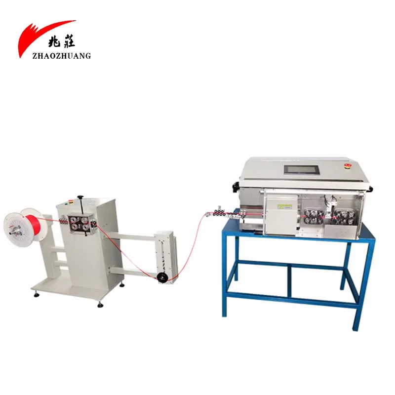 XC-06H-4 High Precision Coaxial Cable Cutting Stripping Machine Stripping Coax Cable